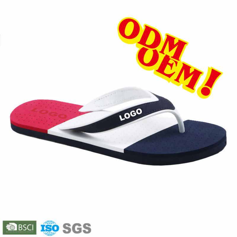 Logo personalizzato estate estate spiaggia all\'ingrosso vendite calde uomini pvc cinghia casual comfort sport eva infrasoli flipfflops pantofole